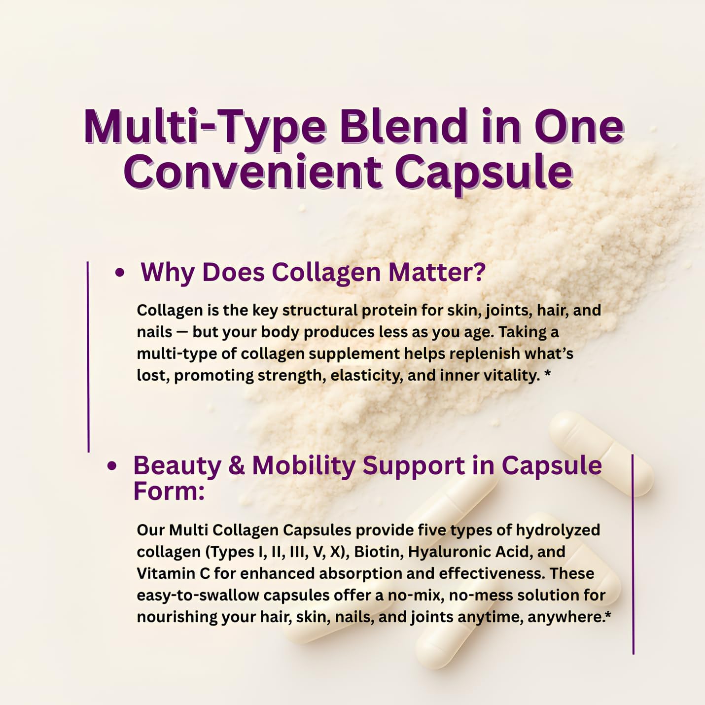 Multi Collagen Peptides Powder - 8oz