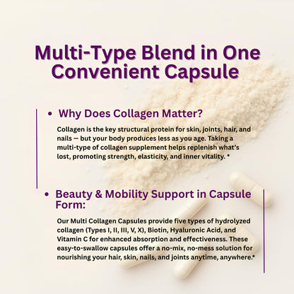 Multi Collagen Peptides Powder - 8oz
