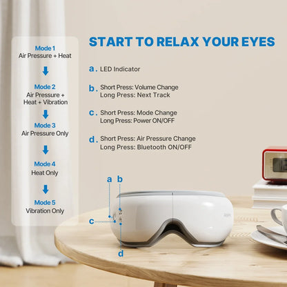 ThermaSoothe™ - Eye Massager with Heat & 5 Modes